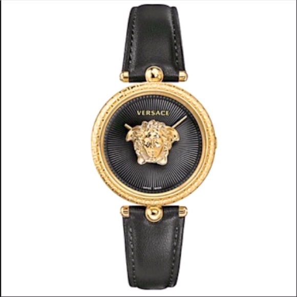 Versace Accessories - NWT Versace Palazzo Empire Black and Gold Watch